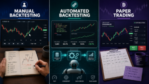 Manual Backtesting vs Automated Backtesting vs Paper Trading